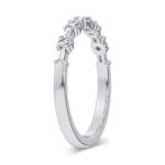 14K White Gold 0.25CT Certified Lab Grown Fancy Band - Image 2