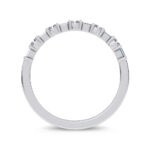 14K White Gold 0.25CT Certified Lab Grown Fancy Band - Image 3