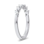 14K White Gold 0.25CT Certified Lab Grown Fancy Band - Image 2