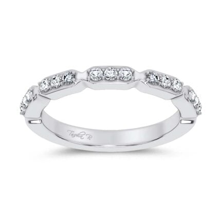 14K 0.25CT Certified Lab Grown Fancy Band
