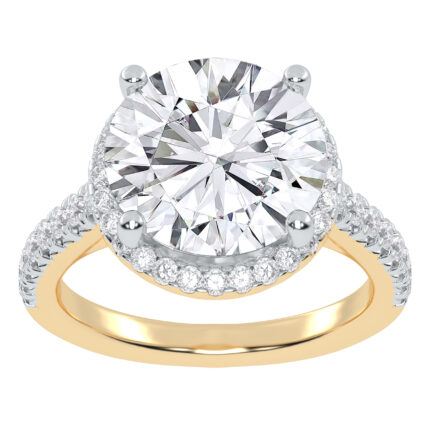 10K 4.50CT Certified Lab Grown Diamond Engagement Ring