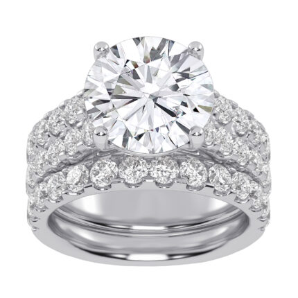 10K 6.00CT Certified Lab Grown DIAMOND BRIDAL SET