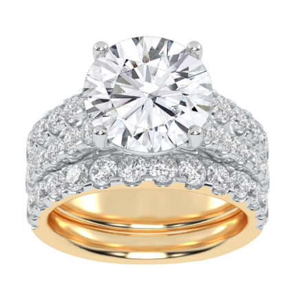 10K 6.00CT Certified Lab Grown DIAMOND BRIDAL SET