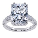 10K 4.75CT  Certified Lab Grown Diamond Engagement Ring