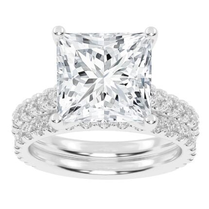 10K 5.00CT Certified Lab Grown DIAMOND BRIDAL SET