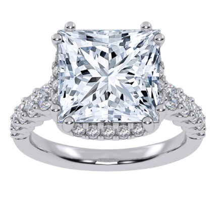 10K 4.75CT Certified  Lab Grown Diamond Engagement Ring
