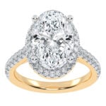 10K 4.55CT Certified Lab Grown Diamond Engagement Ring