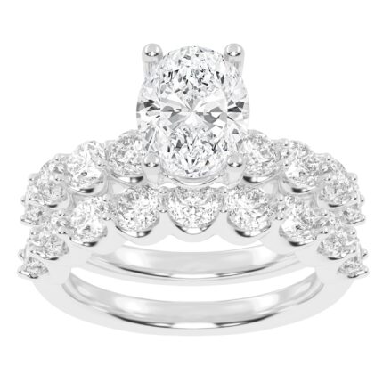 10K 6.51CT Certified Lab Grown DIAMOND BRIDAL SET