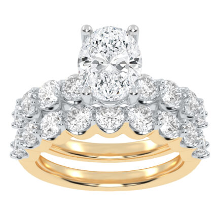 10K 6.51CT Certified Lab Grown DIAMOND BRIDAL SET