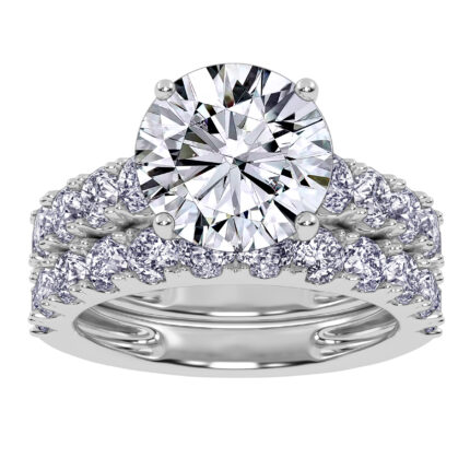 10K 5.00CT Certified Lab Grown DIAMOND BRIDAL SET