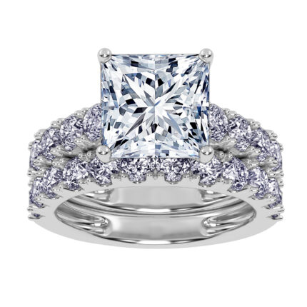 10K 5.00CT Certified Lab Grown DIAMOND BRIDAL SET