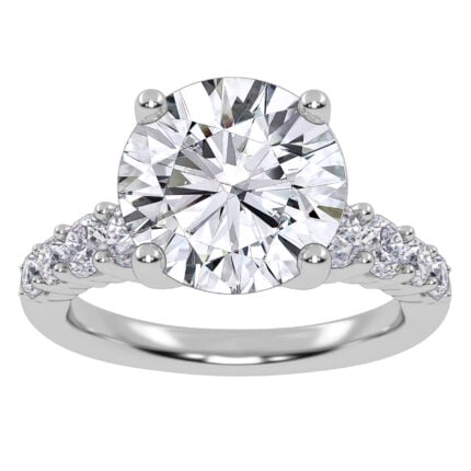 10K 3.75CT Lab Grown Diamond Engagement Ring