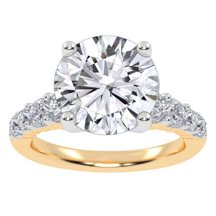 10K 3.75CT Lab Grown Diamond Engagement Ring