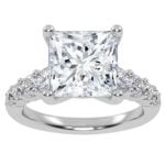 10K 3.75CT Lab Grown Diamond Engagement Ring