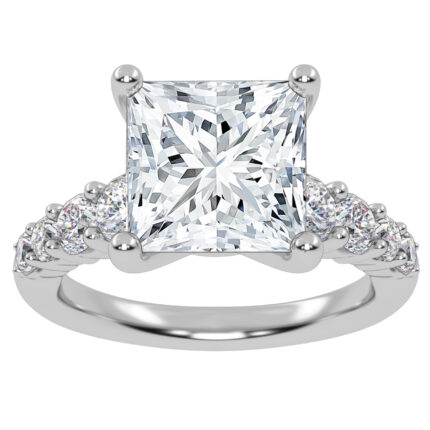 10K 3.75CT Lab Grown Diamond Engagement Ring