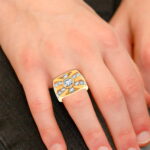 14K Yellow Gold 4.75CT Certified Lab Grown Mens Ring - Image 4