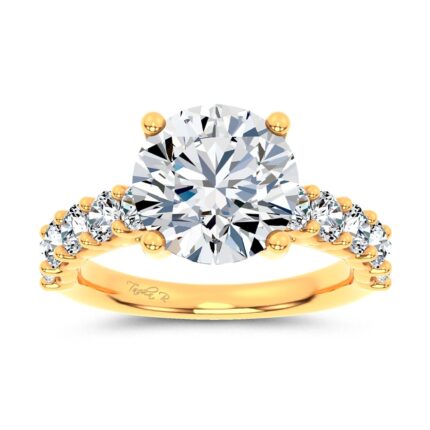 14K 4.20CT Certified Lab Grown Engagement Ring