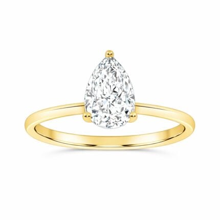 10K 1.00CT  Certified Lab Grown Solitaire Ring