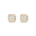 Mens Diamond Earrings Set in 10K Gold