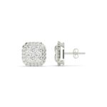 Mens Diamond Earrings Set in 10K Gold - Image 6