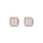 Mens Diamond Earrings Set in 10K Gold - Image 3