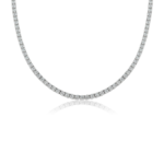 9 CT. T.W. Diamond Tennis Necklace in 14K White Gold 17″