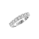 0.25ct Natural Diamond Wedding Band in 14K White Gold