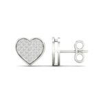 Women's 0.15ct Natural Diamond Earrings in 10K White Gold