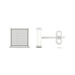 Women's 0.25ct Natural Diamond Earrings in 10K White Gold