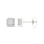 Women's 0.20ct Natural Diamond Earrings in 10K White Gold