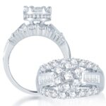2ct SI Round Diamond Bridal Set in 14K White Gold