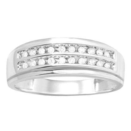 0.25ct Natural Diamond Ring in 10K White Gold