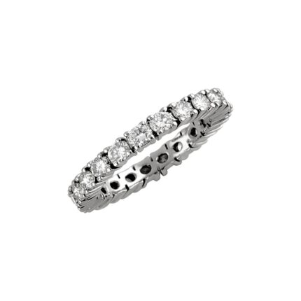 0.50ct Natural Diamond Eternity Band in 14K White Gold