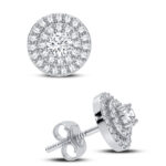 Women's 0.50ct Natural Diamond Earrings in 14K White Gold