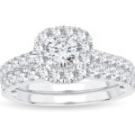 1.40ct Round Diamond Bridal Set in 14K White Gold