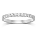0.25ct Natural Diamond Wedding Band in 14K Yellow Gold