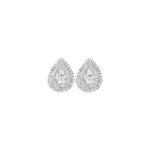 Women's 0.75ct Natural Diamond Earrings in 14K White Gold
