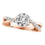 0.50ct Natural Diamond Engagement Ring in 14K Rose Gold