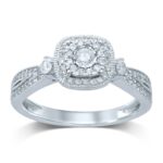 0.40ct Natural Diamond Engagement Ring in 14K White Gold