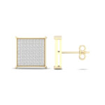 Women's 0.40ct Natural Diamond Earrings in 10K Yellow Gold