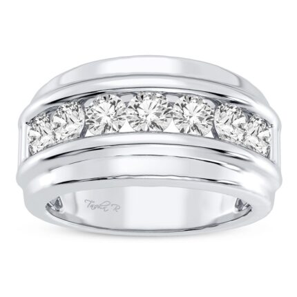 1ct Natural Diamond Ring in 14K White Gold