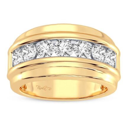 1ct Natural Diamond Ring in 14K Yellow Gold