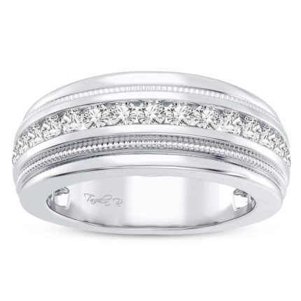 1ct Natural Diamond Ring in 14K White Gold
