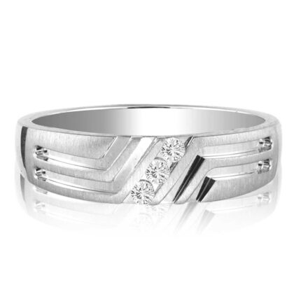 0.10ct SI Natural Diamond Band in 14K Yellow Gold