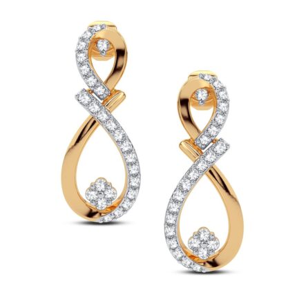 Women's 0.50ct Natural Diamond Earrings in 14K Yellow Gold