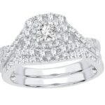 0.50ct Round Diamond Bridal Set in 14K White Gold