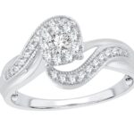 0.38ct Natural Diamond Engagement Ring in 14K White Gold