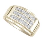 0.50ct SI Natural Diamond Band in 14K Yellow Gold