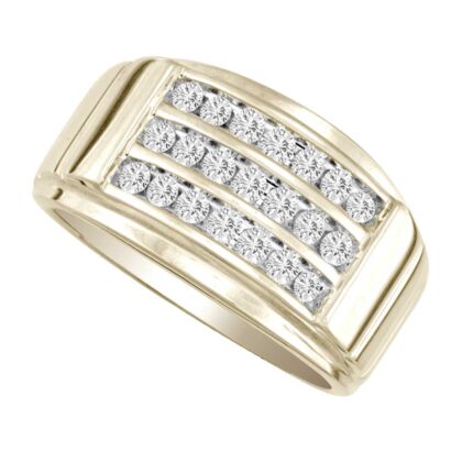 0.50ct SI Natural Diamond Band in 14K Yellow Gold