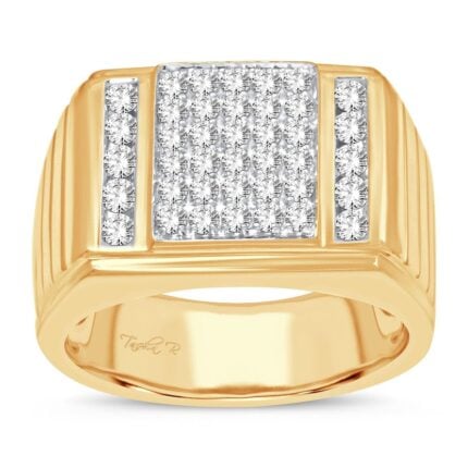 1ct Natural Diamond Ring in 14K Yellow Gold